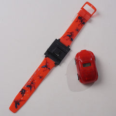 KIDS CHARACTER WRIST WATCH WITH CAR LIGHT AND MUSIC
