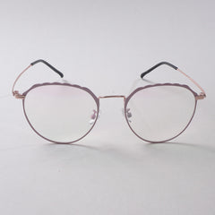 Pink Shade Rose Gold Metal Optical Frame For Men & Women