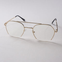 Golden Metal Optical Frame For Men & Women