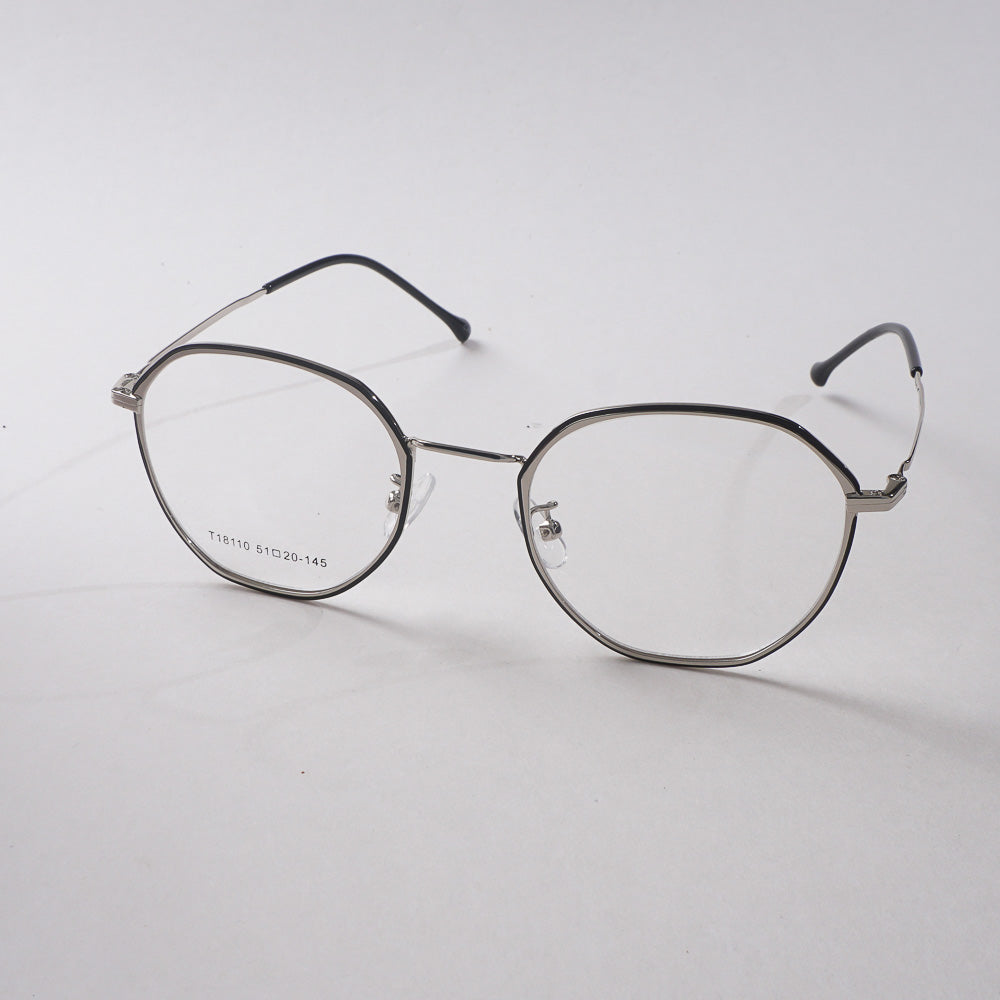 Black Shade With Silver Metal Optical Frame For Men & Women
