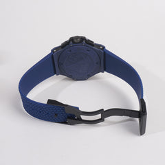 Men Casual Watch Blue Dial with Blue Strap
