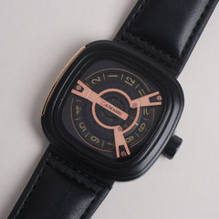 Men Maimashi Watch Black Dial with Black Strap