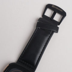 Men Maimashi Watch Black Dial with Black Strap