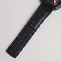 Men Maimashi Watch Black Dial with Black Strap