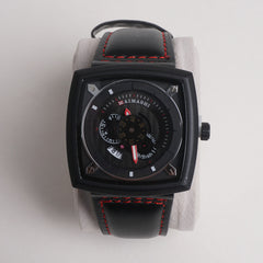 Men Maimashi Watch Black Dial With Black Strap