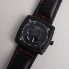 Men Maimashi Watch Black Dial With Black Strap