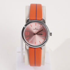 Xenlex Women Band Wrist Watch Orange