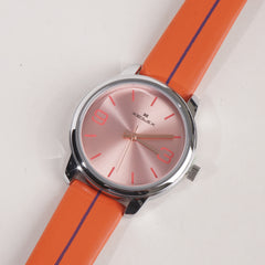 Xenlex Women Band Wrist Watch Orange