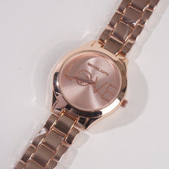 Women Chain Wrist Watch Rosegold