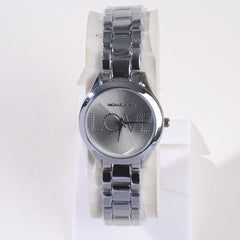 Women Chain Wrist Watch Silver