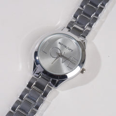 Women Chain Wrist Watch Silver