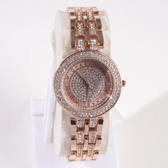 Women Chain Wrist Watch MK Rosegold