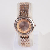 Women Chain Wrist Watch Rosegold Pink R
