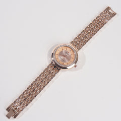 Women Chain Wrist Watch Rosegold Pink R