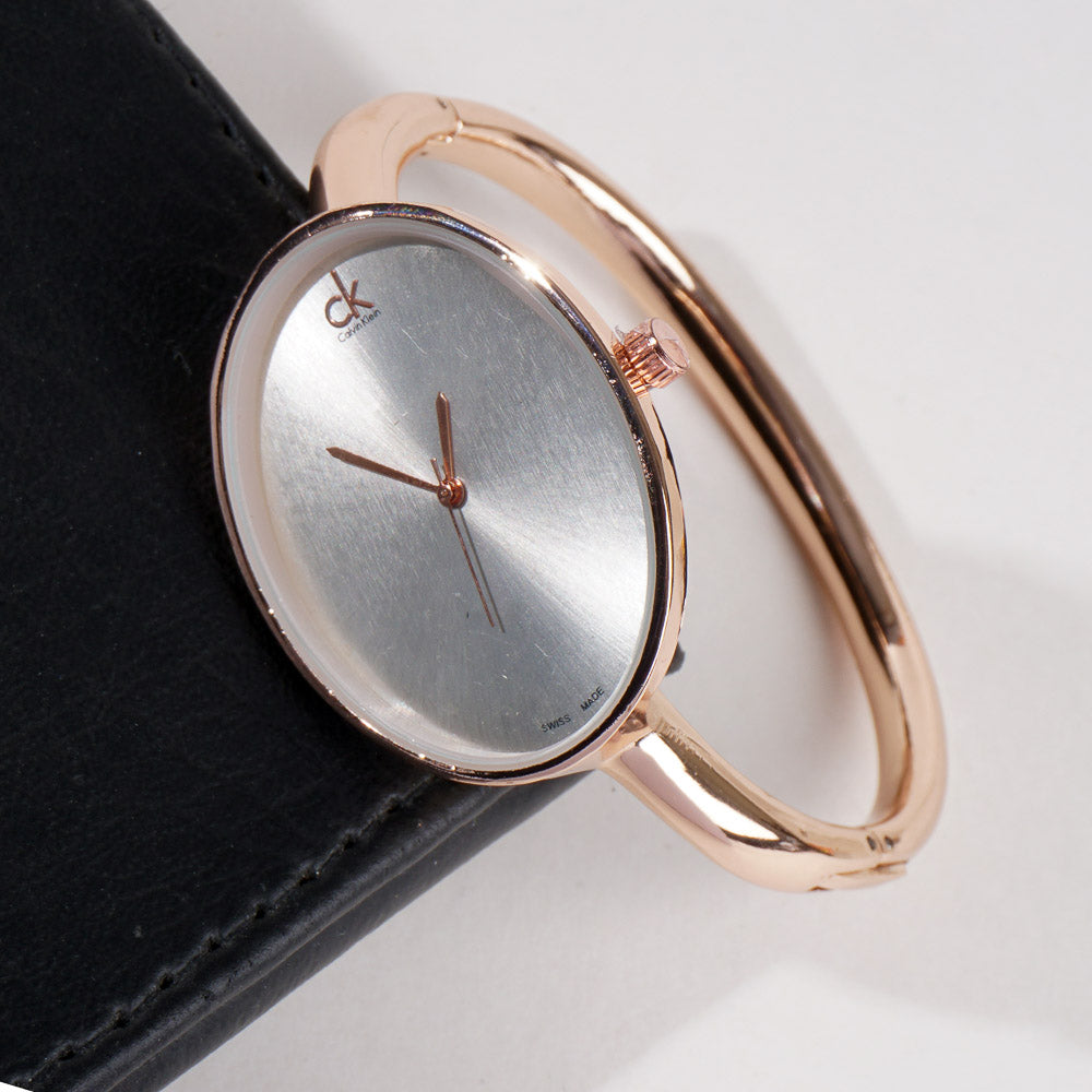 Women Kara Wrist Watch CK Rosegold White