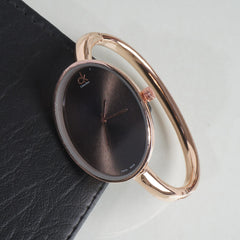 Women Kara Wrist Watch C-K Rosegold Black