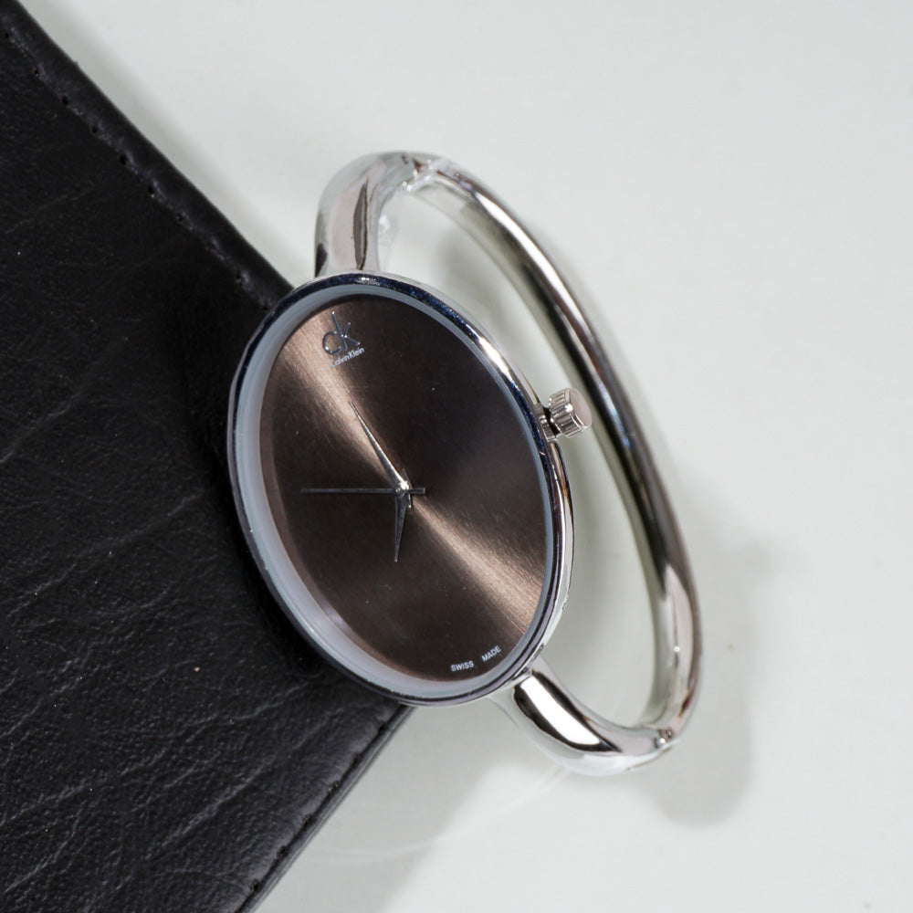 Women Kara Wrist Watch C-K Silver Black