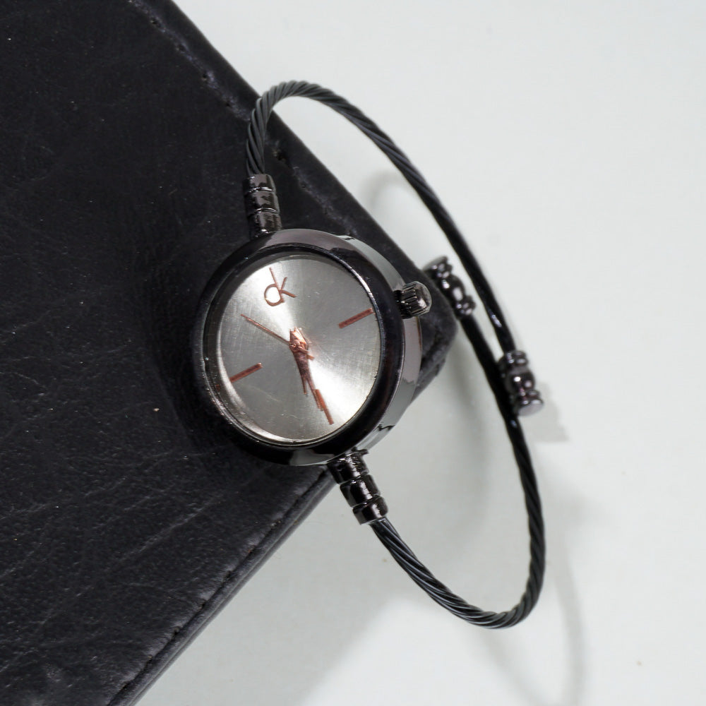Women Kara Wrist Watch CK Black & White