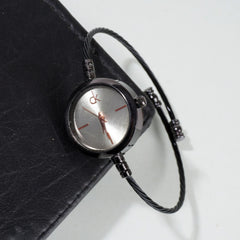 Women Kara Wrist Watch CK Black & White