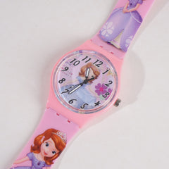Kids Pink Character Watch