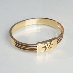 Womens Golden LV1 Branded Kara