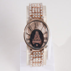Women Chain Wrist Watch Rosegold