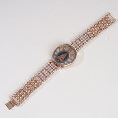 Women Chain Wrist Watch Rosegold