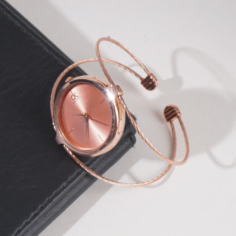 Women Kara Wrist Watch CK Rosegold