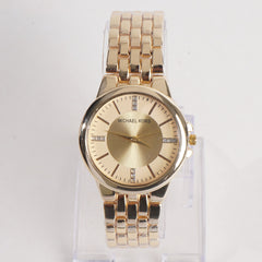 Women Stylish Chain Wrist Watch Golden