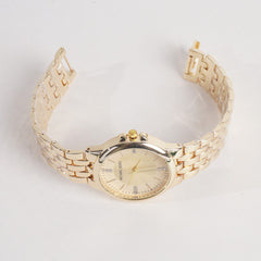 Women Stylish Chain Wrist Watch Golden