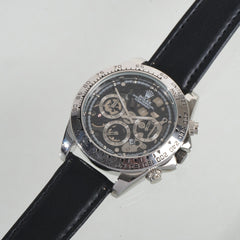 Mens Wrist Watch Silver&Black