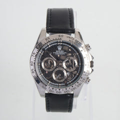 Mens Wrist Watch Silver&Black