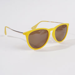 Yellow Velvet Shade Frame Sunglasses for Men & Women