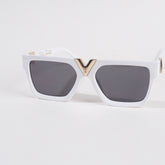 White Frame Sunglasses for Men & Women