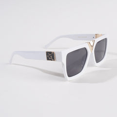 White Frame Sunglasses for Men & Women