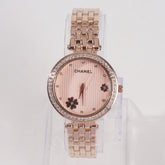 Women Chain Wrist Watch Rosegold C