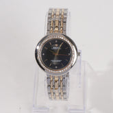Women Chain Wrist Watch Two Tone Golden R
