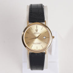 Wrist Watch For Men & Women Black-Golden