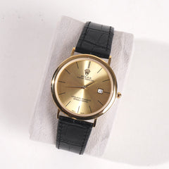 Wrist Watch For Men & Women Black-Golden