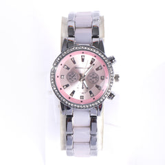 Women Chain Wrist Watch MK Rosegold Purple