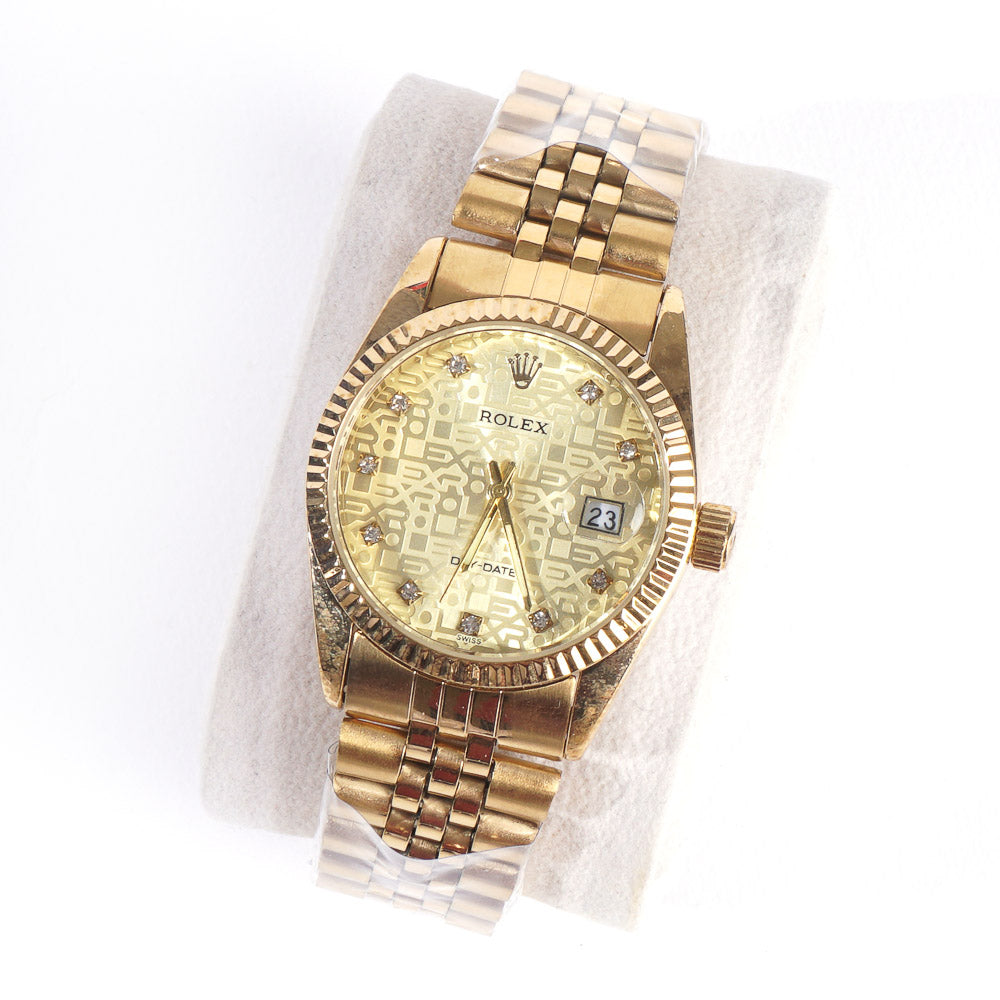 Women Chain Wrist Watch Golden R
