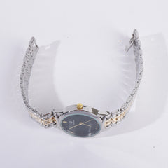 Two Tone Women Stylish Chain Wrist Watch Silver&Golden