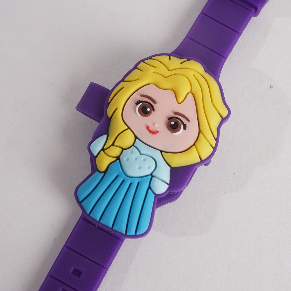 Kids Character Digital Watch Purple