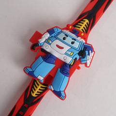 Kids Character Digital Watch Red
