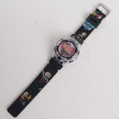 Kids Black Character Digital Watch