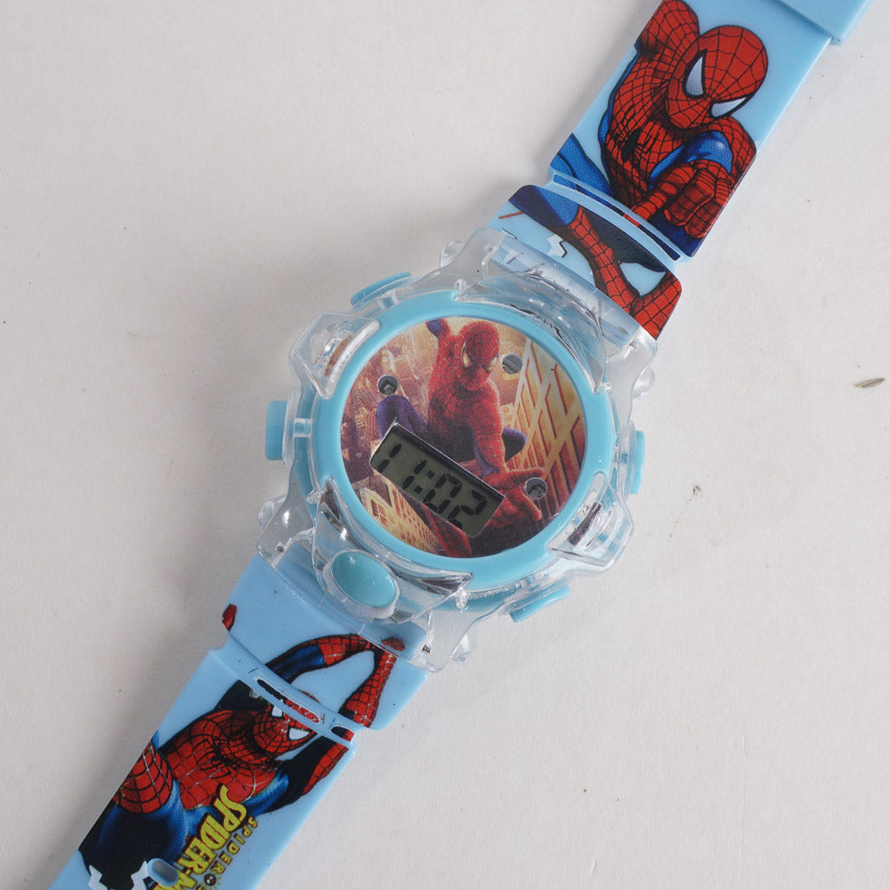 Kids Light Blue Character Digital Watch
