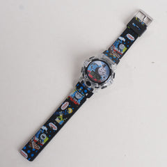 Kids Black Character Digital Watch