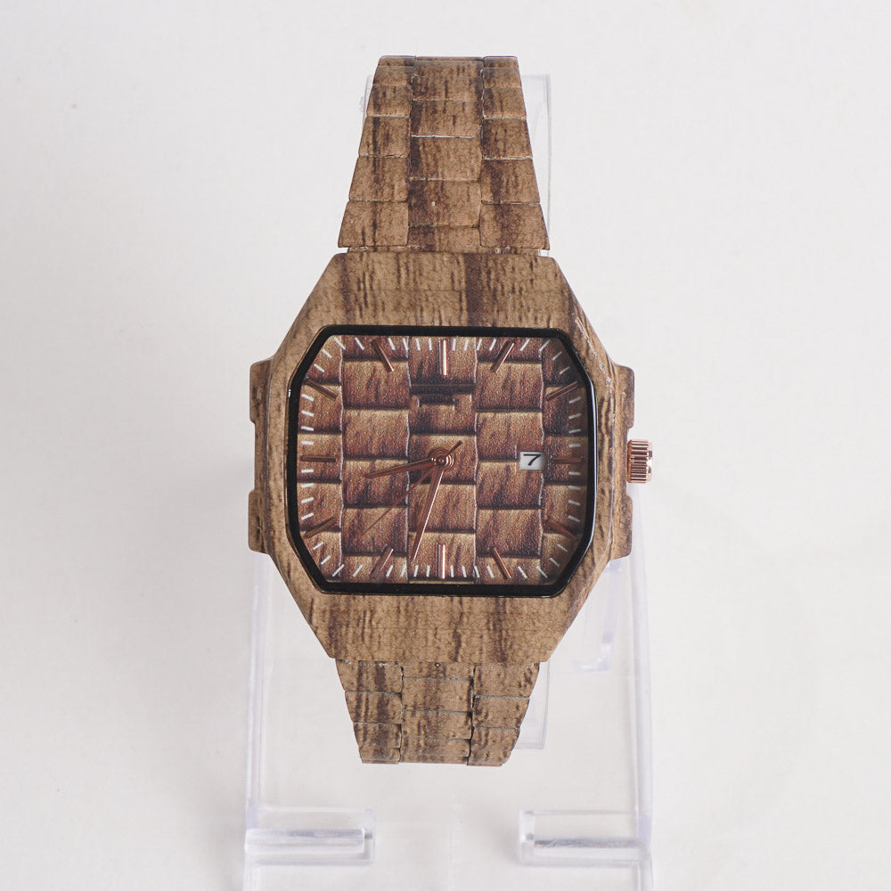 New Men & Women Stylish Chain Wrist Watch Brown