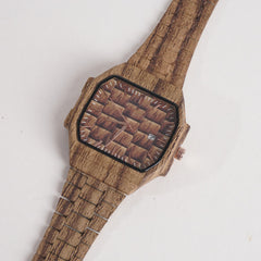 New Men & Women Stylish Chain Wrist Watch Brown