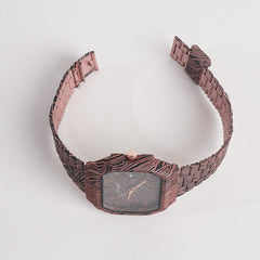 New Women Stylish Chain Wrist Watch Dark Brown